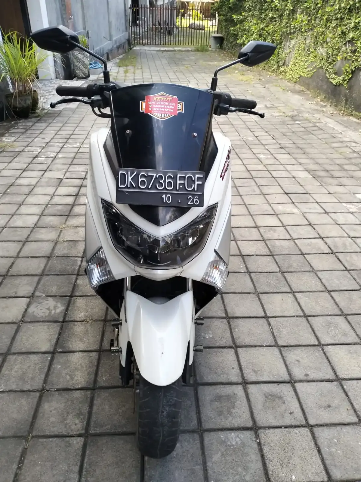 Rental scooter ready to explore Bali