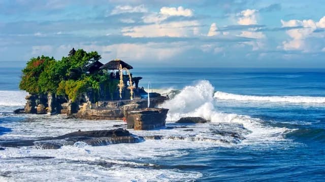Tanah Lot Temple in Bali Island Indonesia.